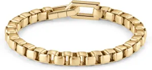 MVMT Men's Gold Box Chain Latch Bracelet