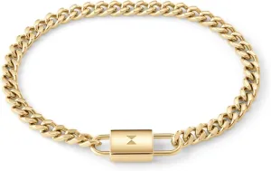 MVMT Men's Jewelry - Fashion Accessory - Ionic Plated Steel 5MM Chain Bracelet - Gold Plated