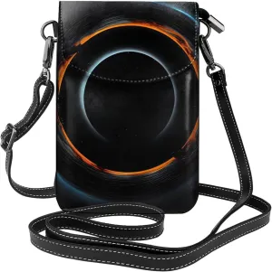 Mysterious Cosmic Black Holes Women's crossbody bag, crossbody phone bag, tassel wallet with shoulder strap, best gift for women.