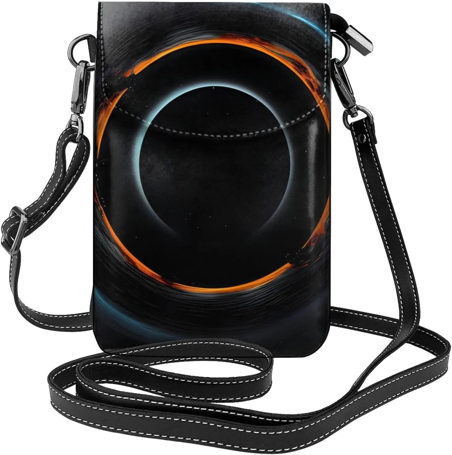 Mysterious Cosmic Black Holes Women's crossbody bag, crossbody phone bag, tassel wallet with shoulder strap, best gift for women.