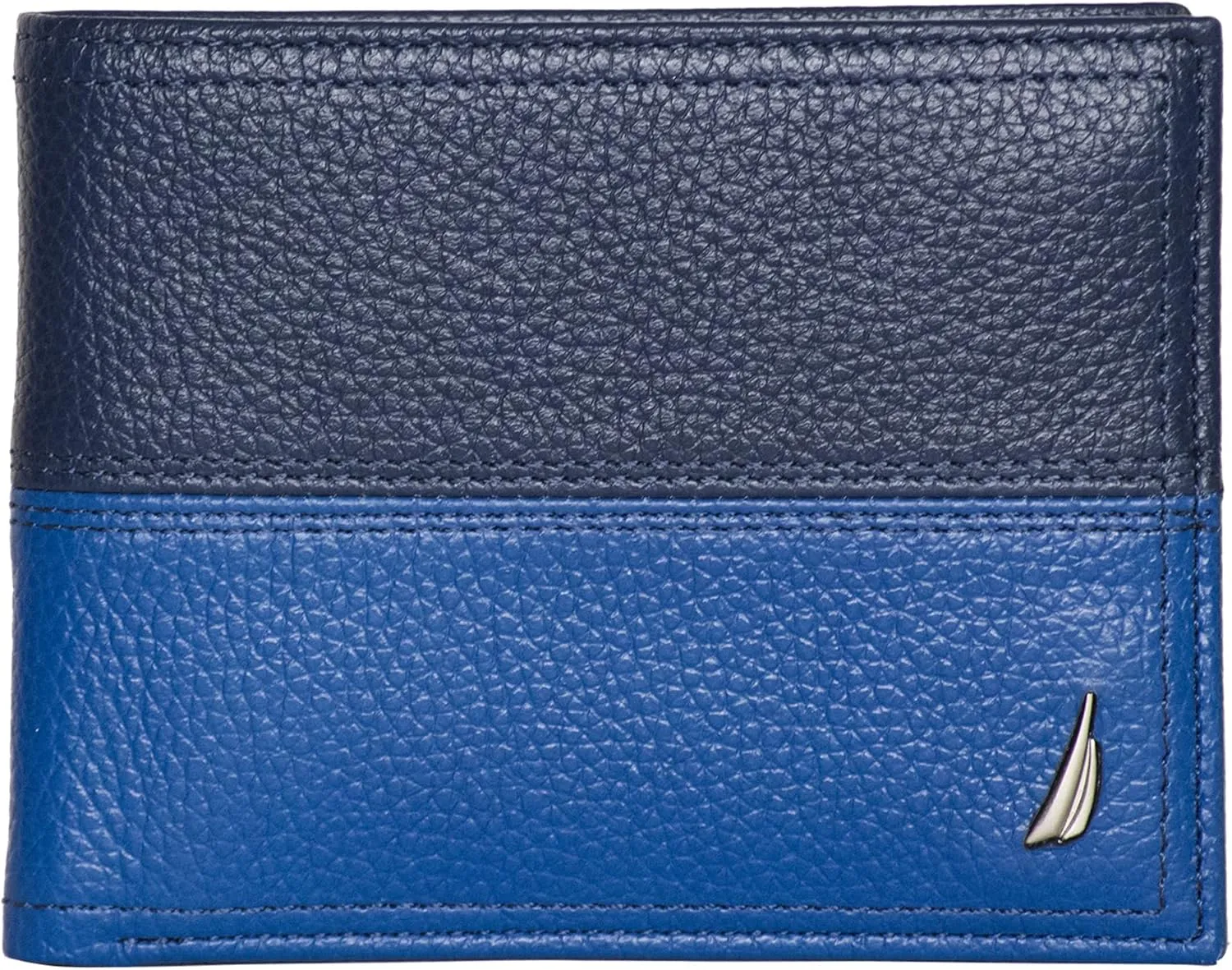 Nautica Men's Bifold Leather Wallet | RFID Blocking | ID Window | Card Slots | Organization | Durable | Stylish