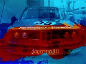 NAXART BMW Jagermeister Unstretched Canvas Poster Print 20"x27"