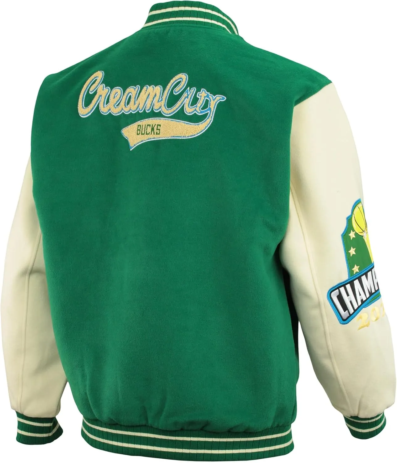 NBA Teams Men's Varsity Jacket with Chenille Applique