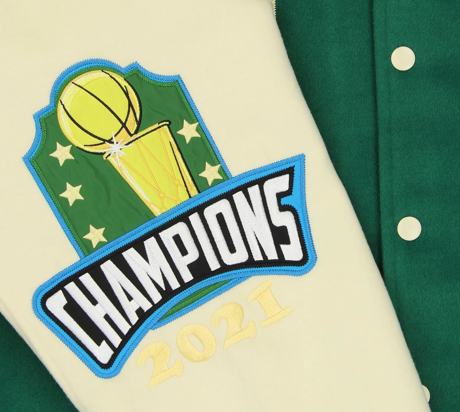 NBA Teams Men's Varsity Jacket with Chenille Applique
