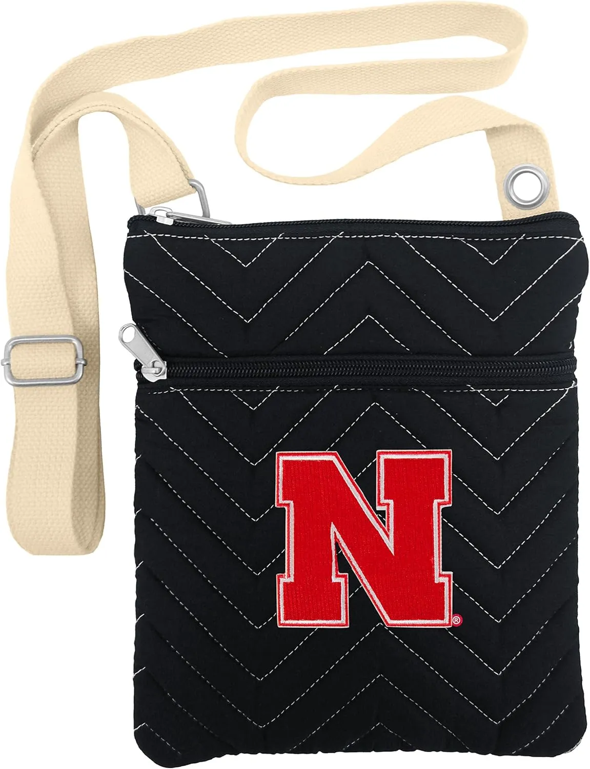 NCAA Chev-Stitch Cross Body Purse