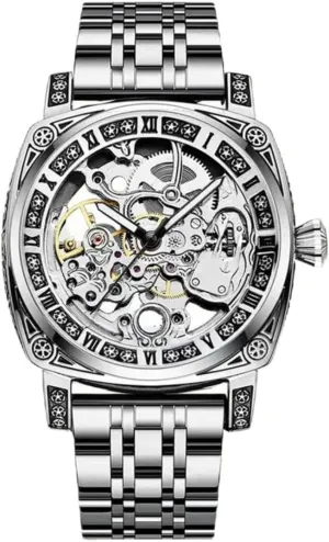 New Carved Watches for Men, Business Watches, Elegant Gentlemen, Hollowed Out Fully Automatic Men's Mechanical Watches