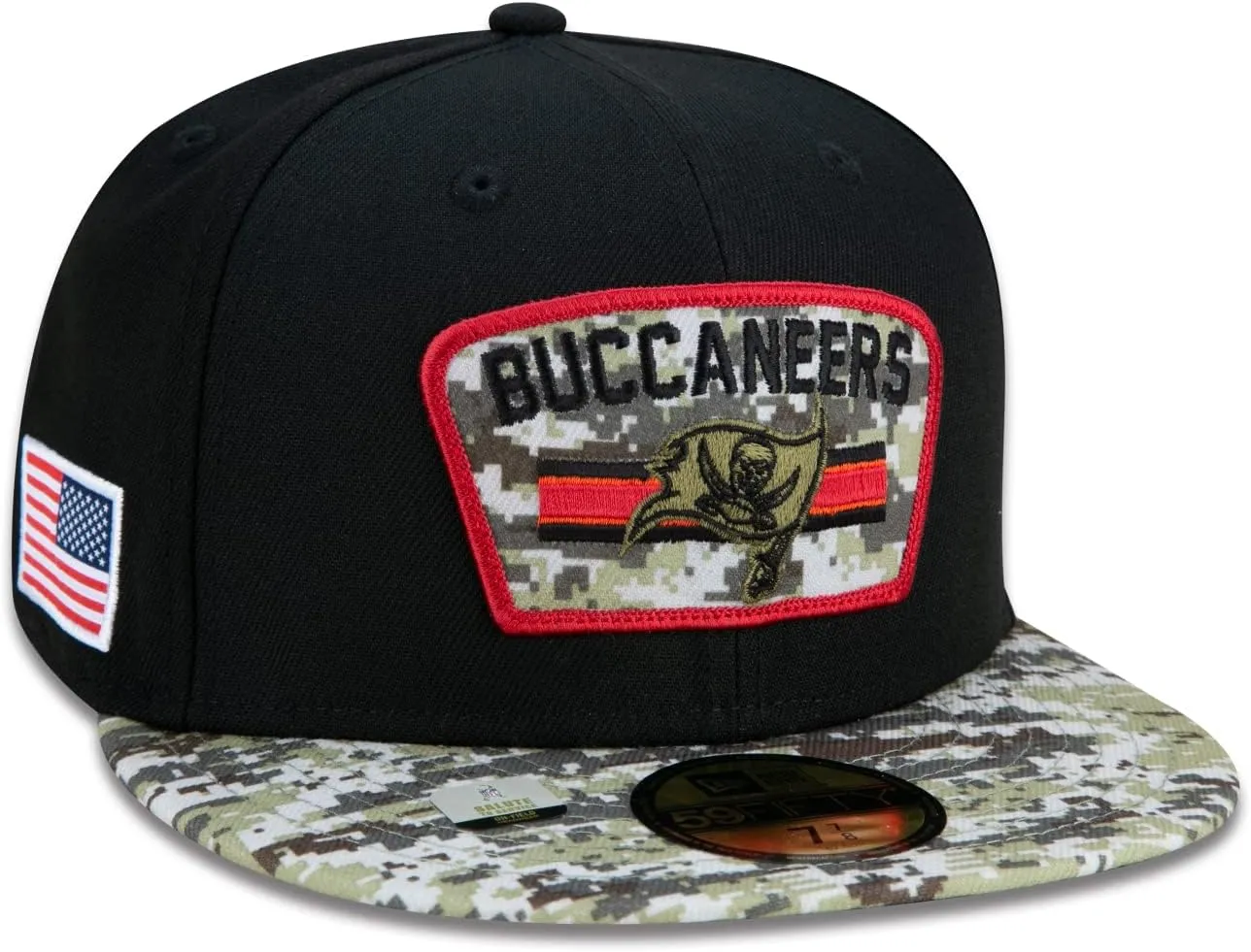 New Era Men's Black/Camo San Francisco 49ers 2021 Salute to Service 59FIFTY Fitted Hat