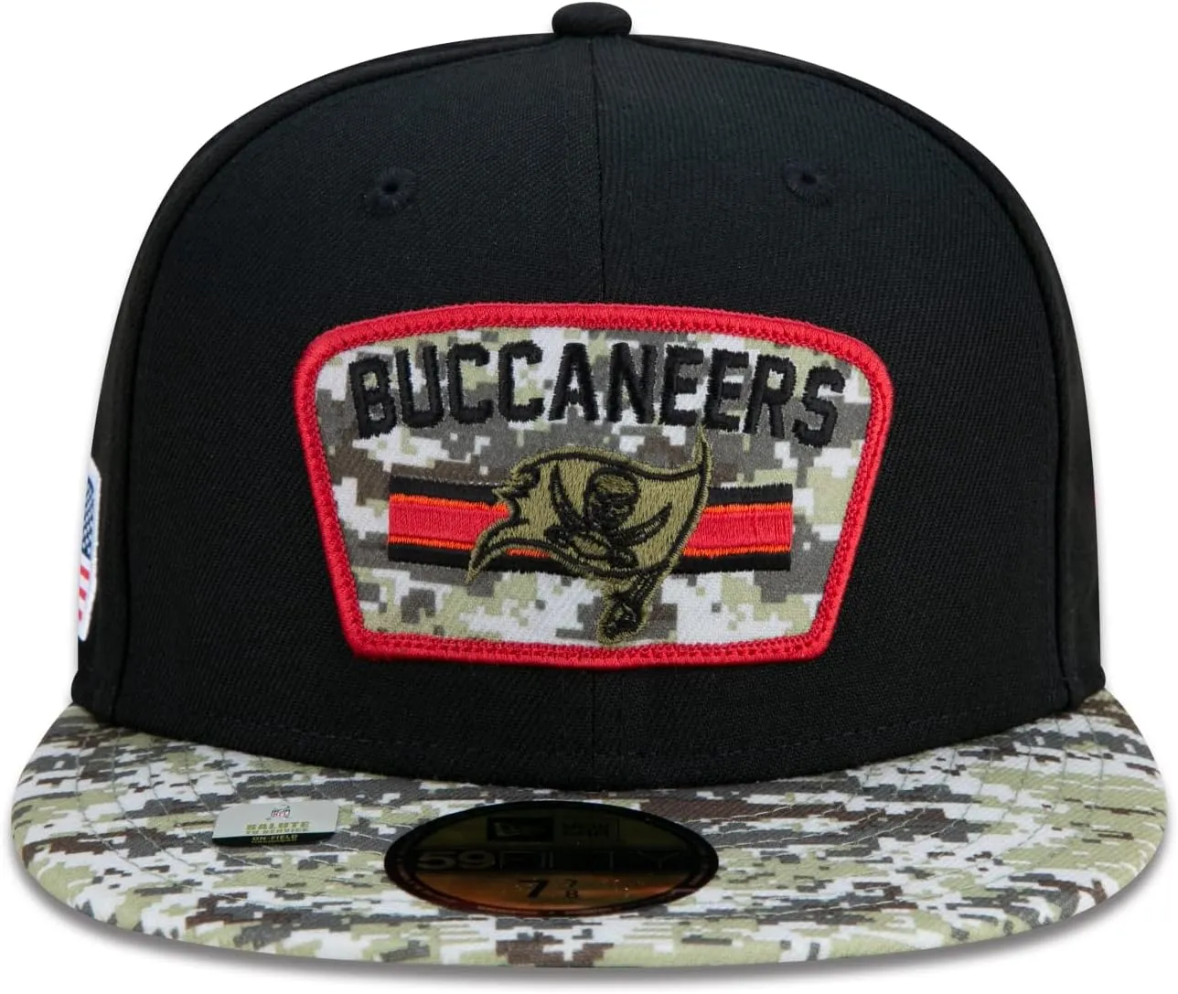 New Era Men's Black/Camo San Francisco 49ers 2021 Salute to Service 59FIFTY Fitted Hat