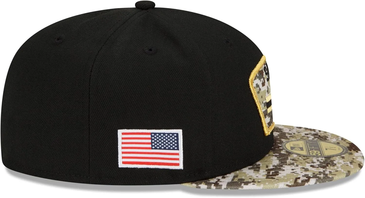New Era Men's Black/Camo San Francisco 49ers 2021 Salute to Service 59FIFTY Fitted Hat