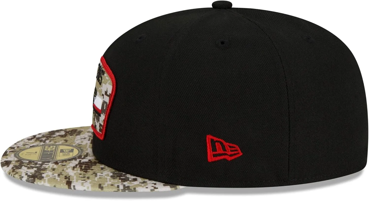 New Era Men's Black/Camo San Francisco 49ers 2021 Salute to Service 59FIFTY Fitted Hat