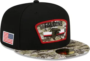New Era Men's Black/Camo San Francisco 49ers 2021 Salute to Service 59FIFTY Fitted Hat