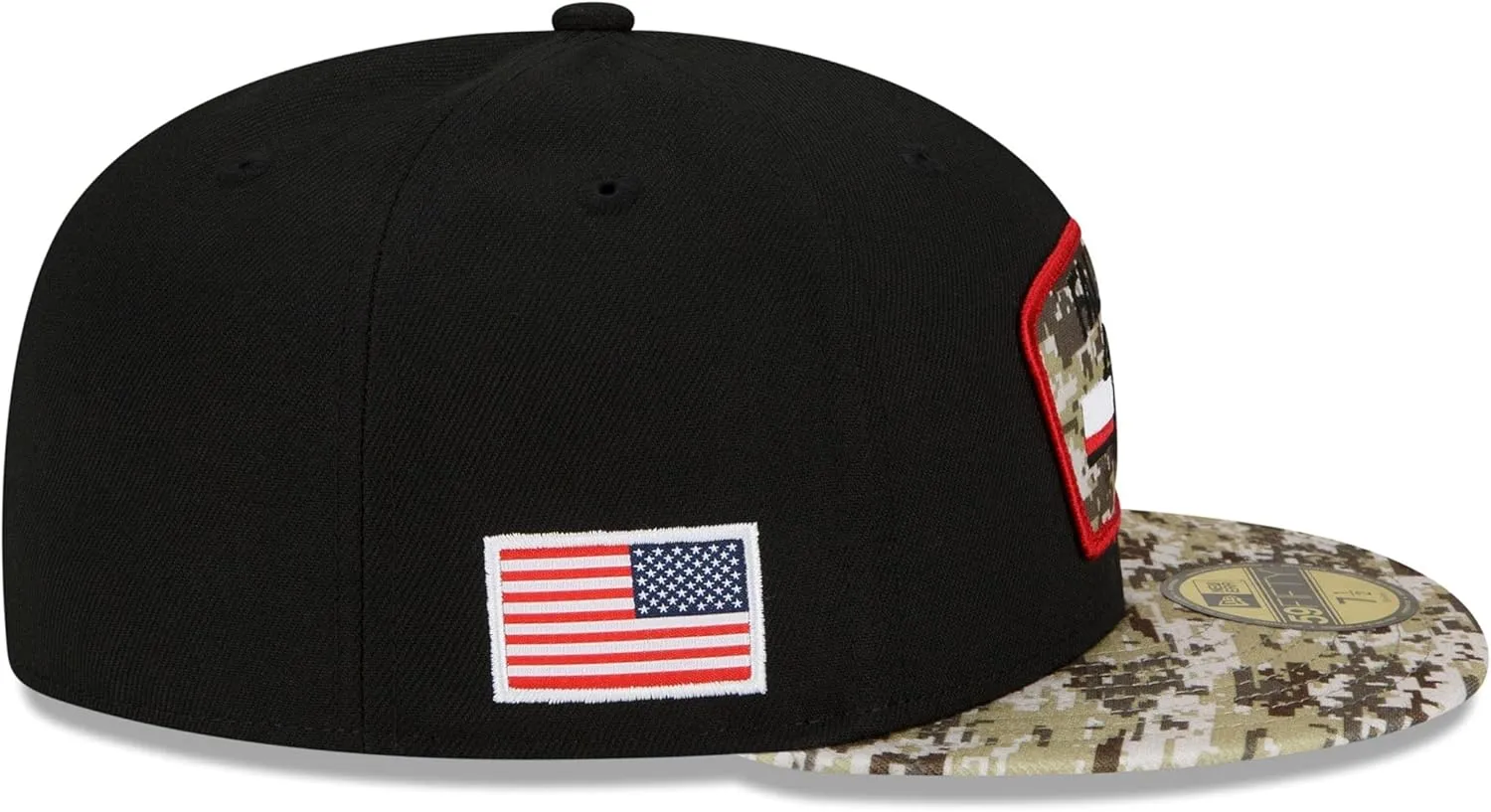 New Era Men's Black/Camo San Francisco 49ers 2021 Salute to Service 59FIFTY Fitted Hat