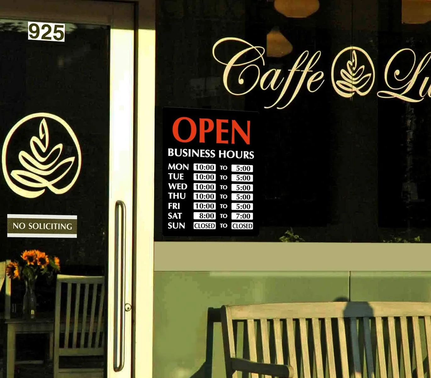 Newon 13" x 18" Vertical LED Open Sign - Ultra Bright High-Intensity, Easy-Change Business Hours, Thin Profile Design, Neon Lights for Business, Restaurant, Bar, Retail Store