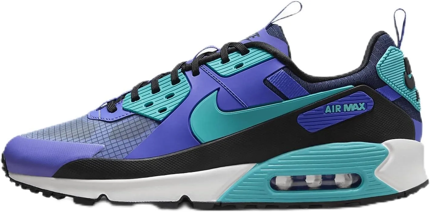 Nike Air Max 90 Drift Men's Shoes (FB2877-500, Persian Violet/Midnight Navy/Black/Dusty Cactus) Size 5.5