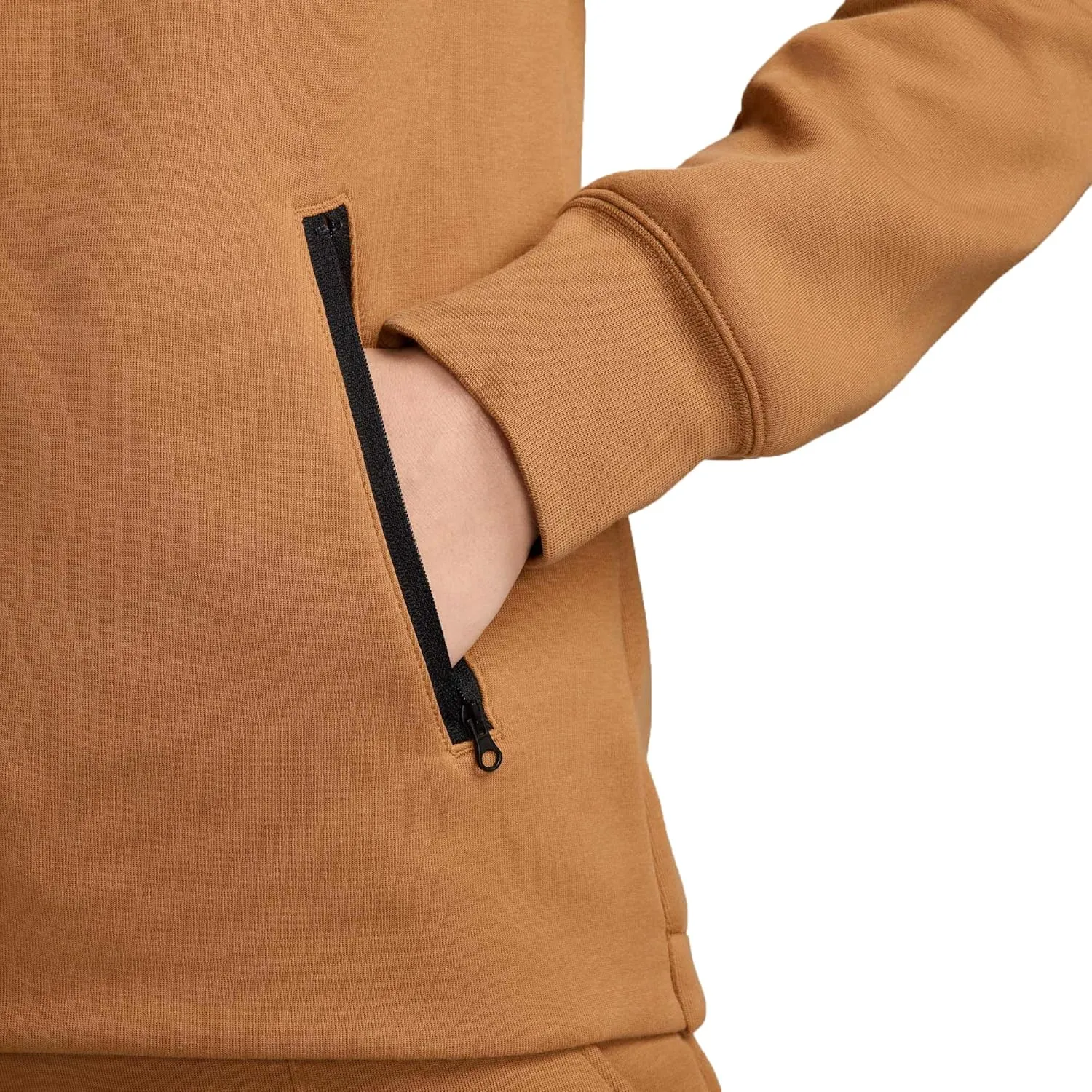 Nike Sportswear Tech Fleece Windrunner Women's Full-Zip Hoodie (FB8338-224, Flax/Black)