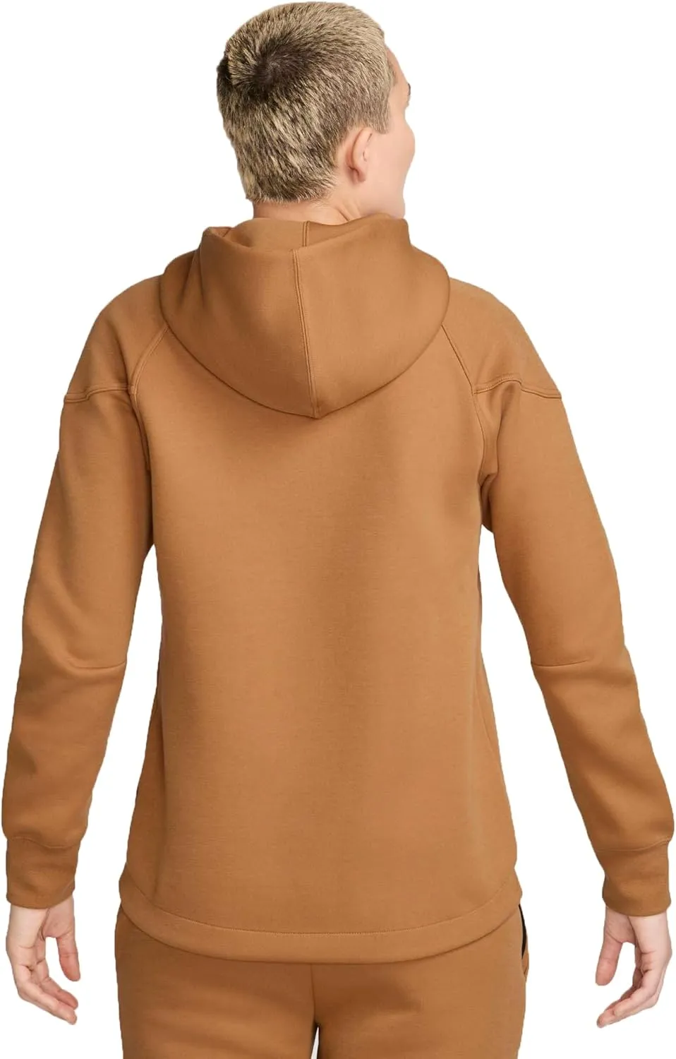Nike Sportswear Tech Fleece Windrunner Women's Full-Zip Hoodie (FB8338-224, Flax/Black)