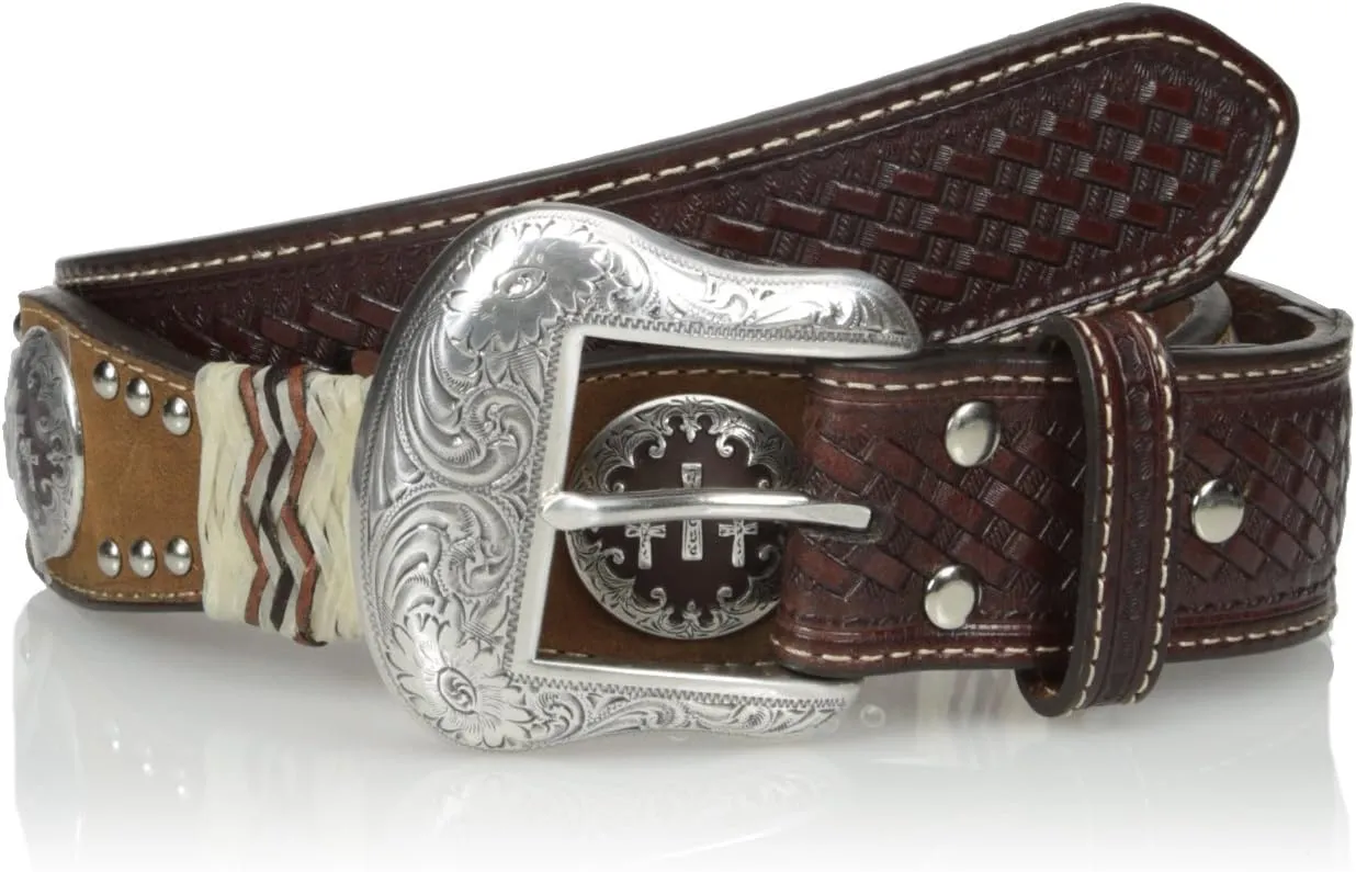 Nocona Belt Co. Men's Pro Tricross Scalop Raw
