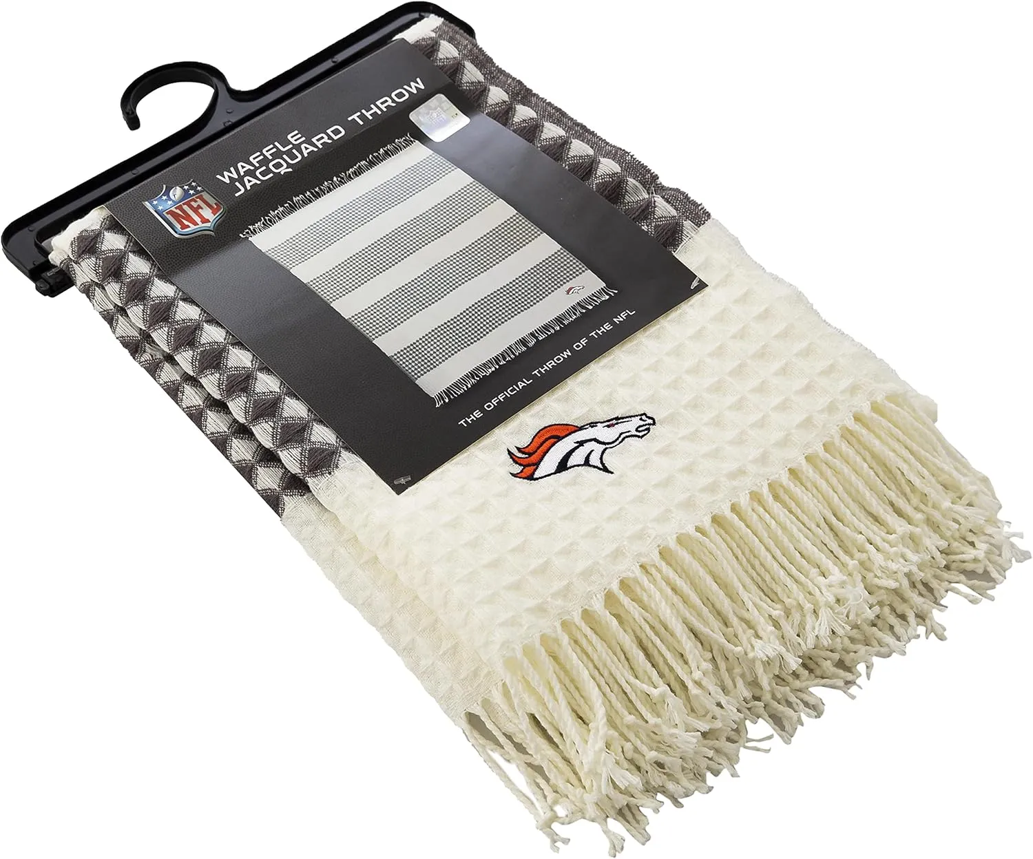 NORTHWEST NFL Unisex-Adult Waffle Weave Jacquard Throw Blanket