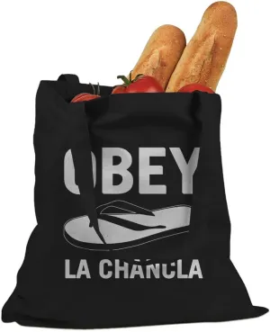 Obey La Chancla Cotton Canvas Tote Bag