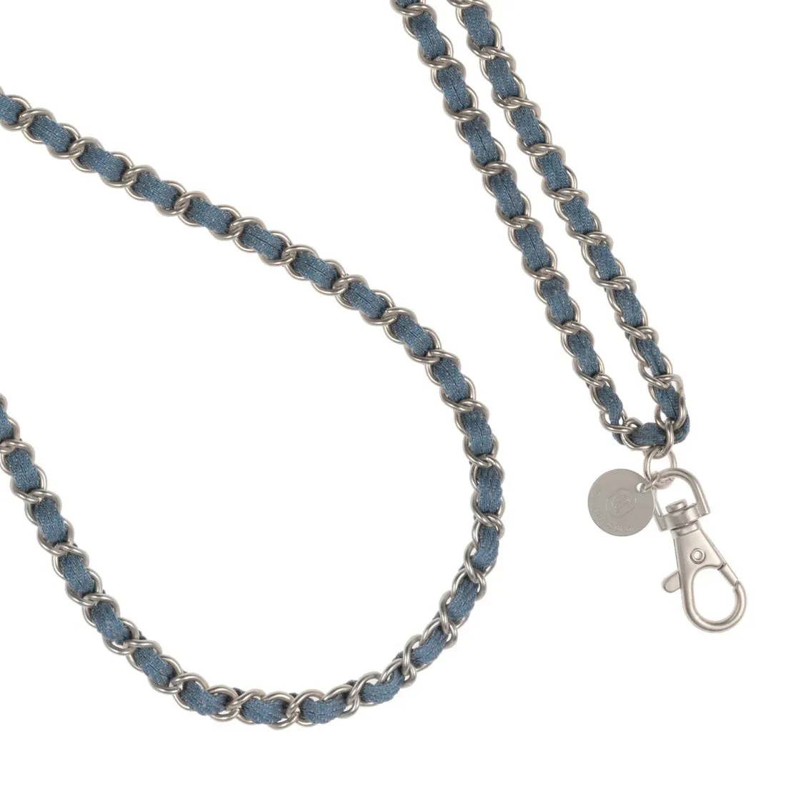 OG Denim Dream x Matte Silver Crossbody Phone Chain