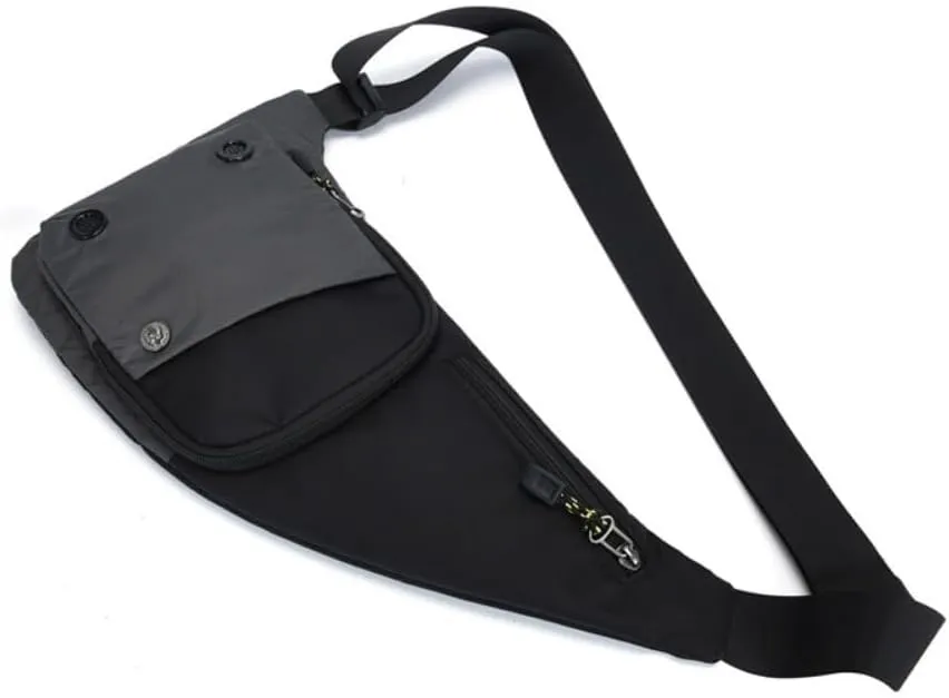 Outdoor Casual Single Shoulder Crossbody Bag Chest Bags Hit Color Waterproof Fashion Sports Men and Women Chest Bags