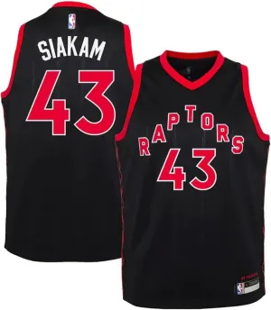 Outerstuff Pascal Siakam Toronto Raptors #43 Youth 8-20 Black Red Statement Edition Swingman Jersey