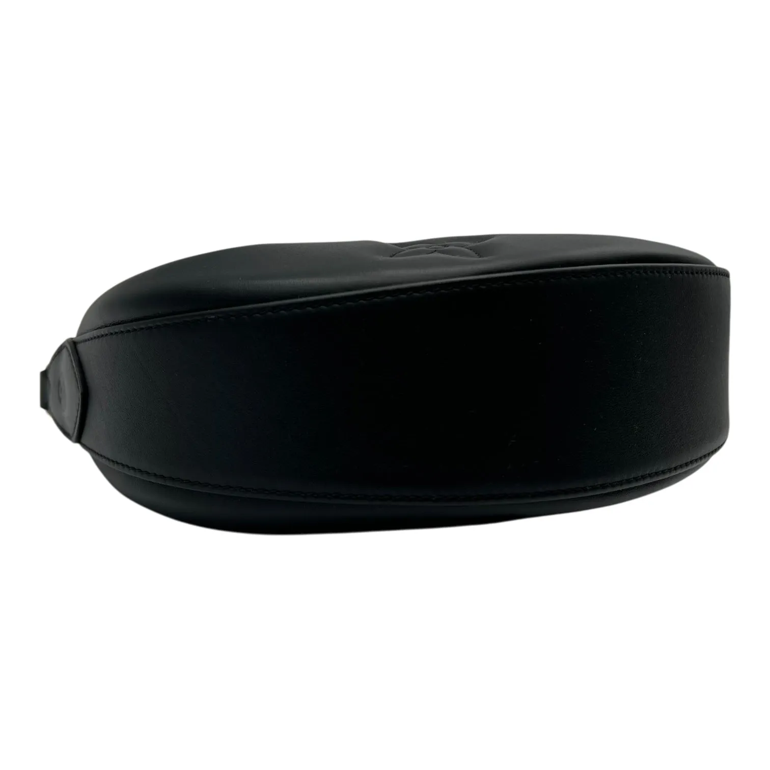Over The Moon Crossbody Bag Black in Calfskin, Gold hardware