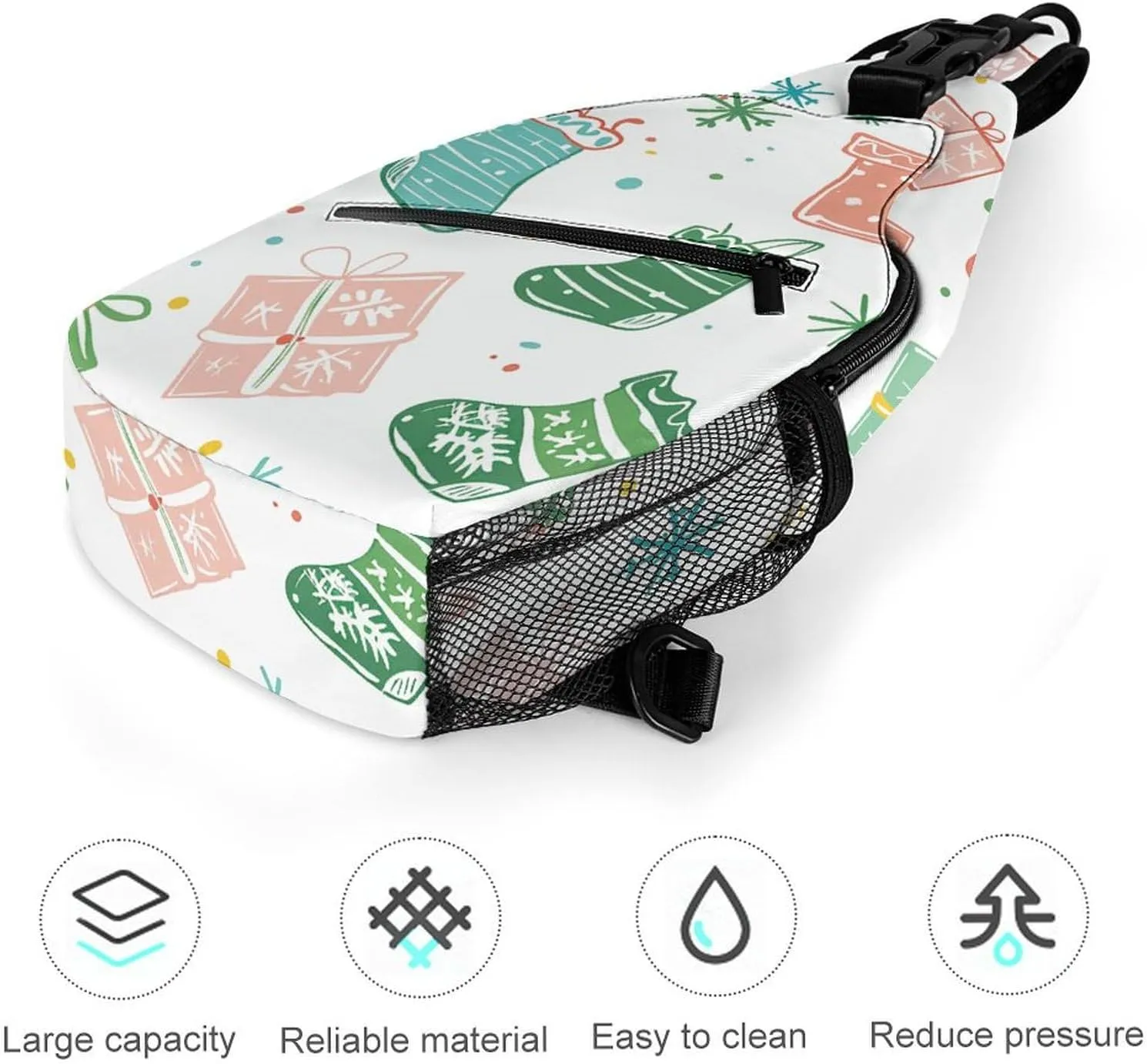Pastel Color Smiley Face Sling Bag Crossbody Bags Cross Body Bag Fanny Packs Chest Bags Sling Purses for Travel