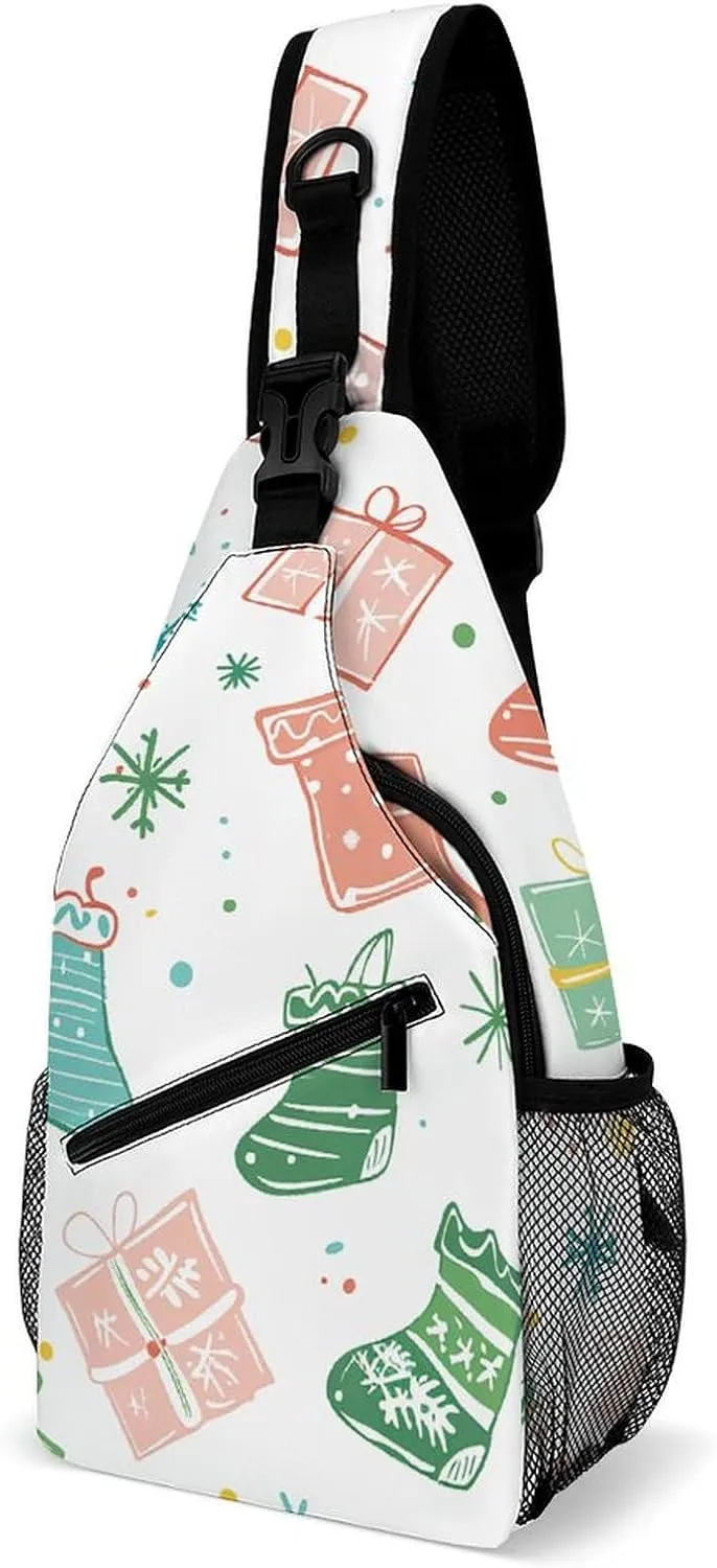 Pastel Color Smiley Face Sling Bag Crossbody Bags Cross Body Bag Fanny Packs Chest Bags Sling Purses for Travel