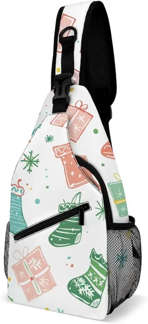 Pastel Color Smiley Face Sling Bag Crossbody Bags Cross Body Bag Fanny Packs Chest Bags Sling Purses for Travel