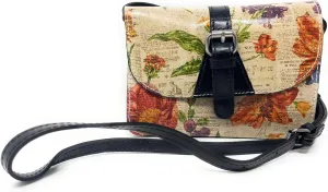 Patricia Nash Torri Leather Crossbody Bag, Parisian Newspaper