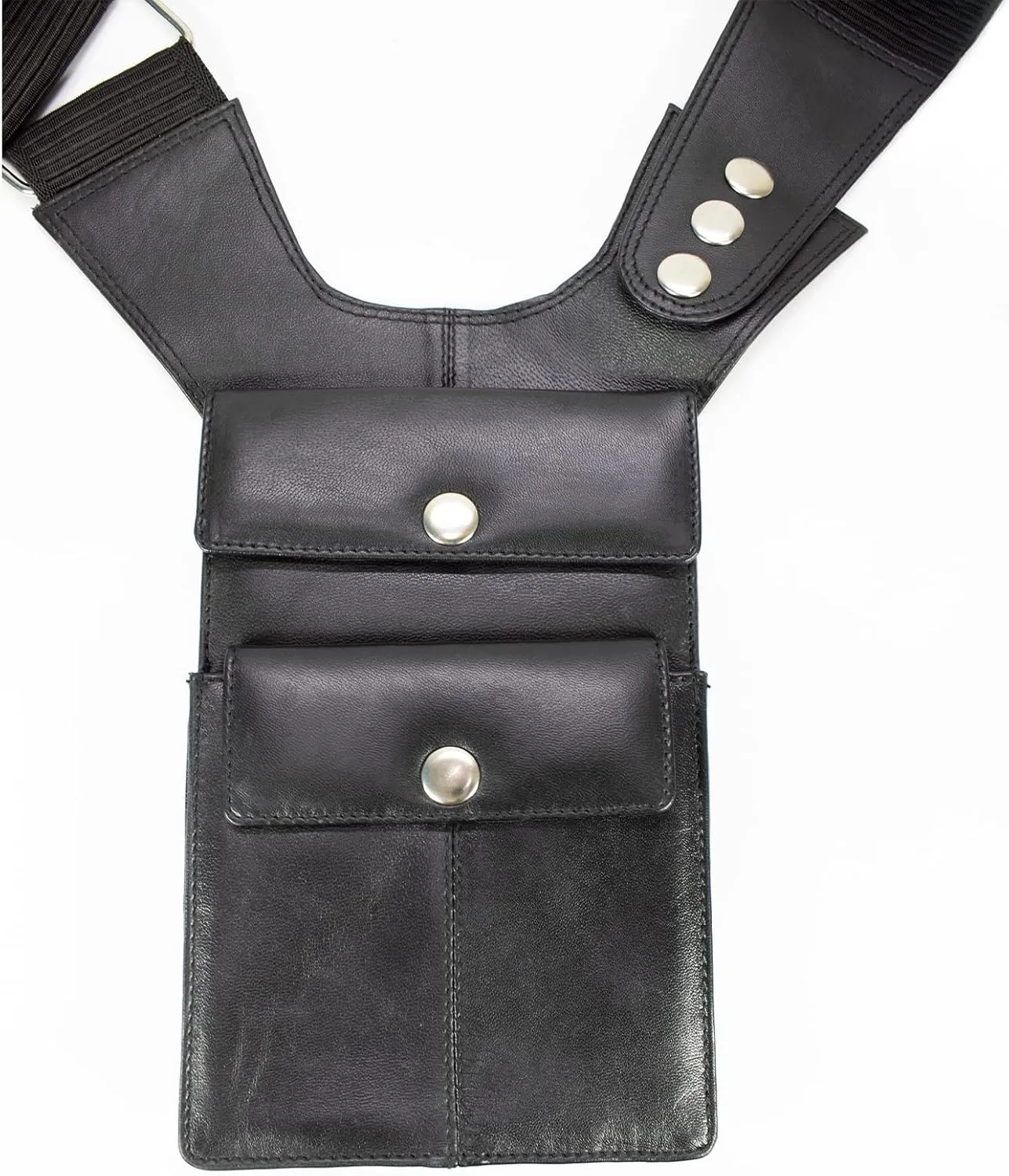 Paul Walter Genuine Leather Carry Handbag Shoulder Underarm Hidden Holster Gun Bag Cross Body Bag