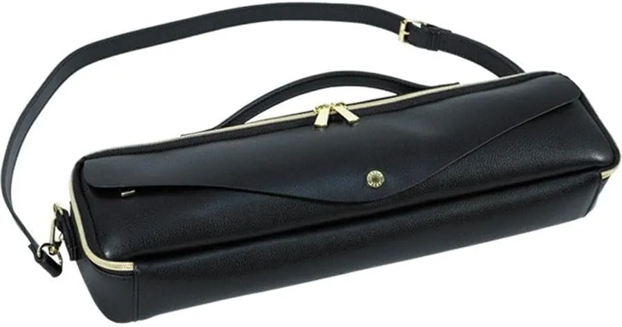Pearl Flute Case Cover, Legato-Largo, Synthetic Leather B-Foot, Black