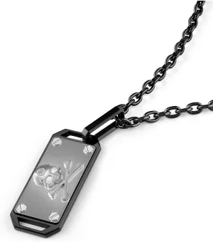 Philipp Plein Men's Necklace Stainless Steel Pendant $kull Bone Plein Icon Chain