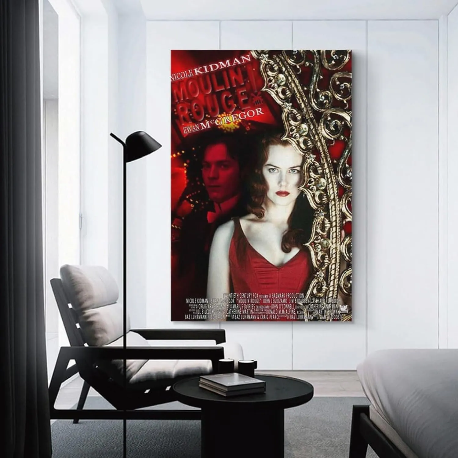 Pigalle Red Light District-Moulin Rouge Movie Poster 04 Wall Art Canvas Print Poster Home Bathroom Bedroom Office Living Room Decor Canvas Poster Unframe-style20x30inch(50x75cm)