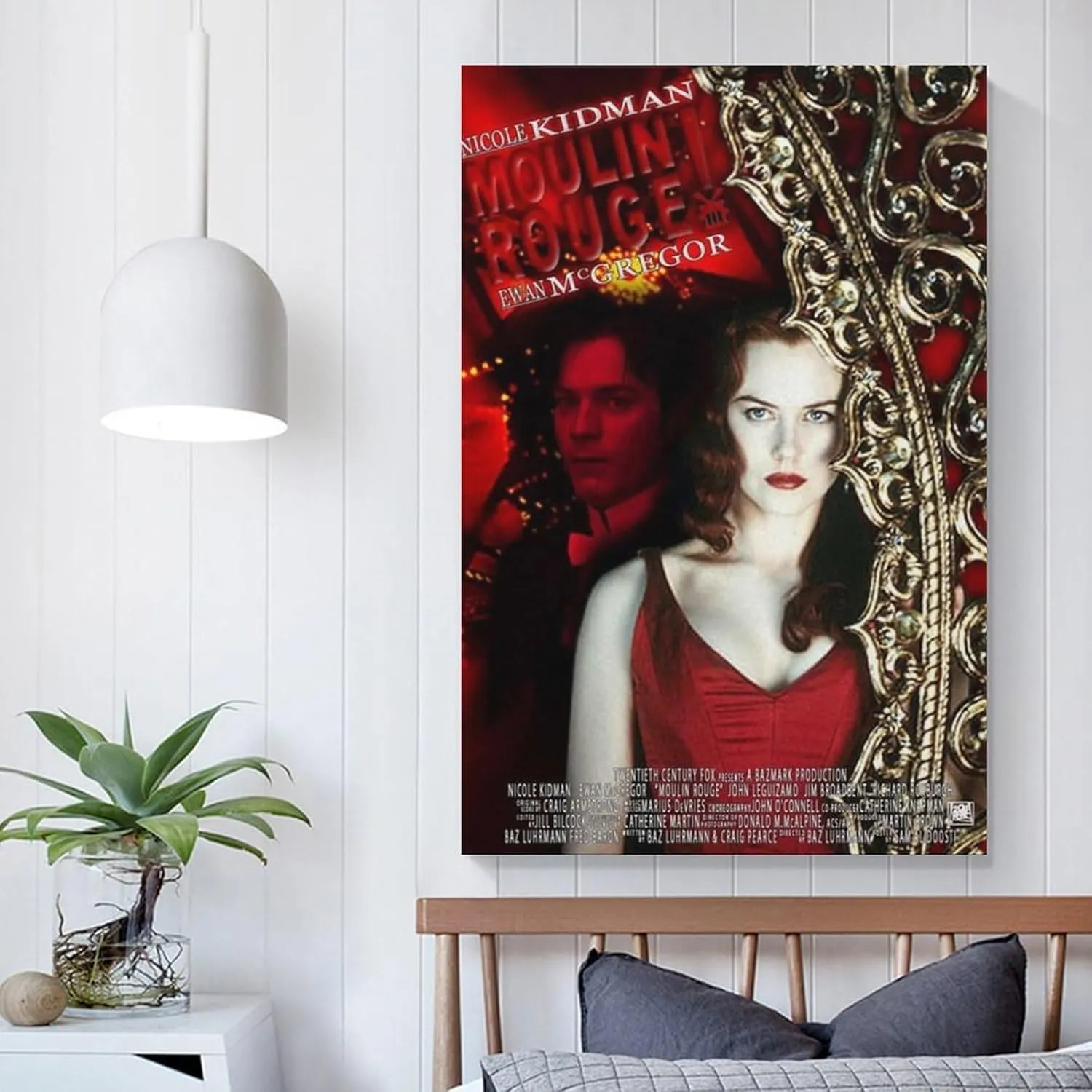 Pigalle Red Light District-Moulin Rouge Movie Poster 04 Wall Art Canvas Print Poster Home Bathroom Bedroom Office Living Room Decor Canvas Poster Unframe-style20x30inch(50x75cm)