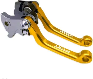 Pivot Dirt Bike Brake Clutch Levers Compatible with DR200S 2015-2019; DR250R 1996-2000; DRZ400 DRZ400S DRZ400SM 2000-2022; DJEBEL250XC 1998-2007, Gold