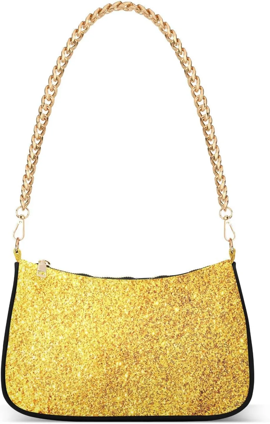 Polyester Shoulder Purses for Women,Fashion Shoulder Bag Purse Womens Crescent Crossbody Bag