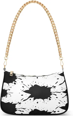 Polyester Shoulder Purses for Women,Fashion Shoulder Bag Purse Womens Crescent Crossbody Bag