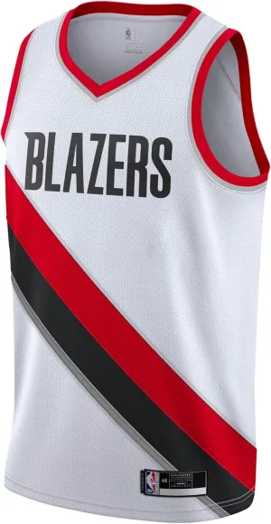 Portland Trail Blazers Blank Youth 8-20 White Association Edition Swingman Jersey