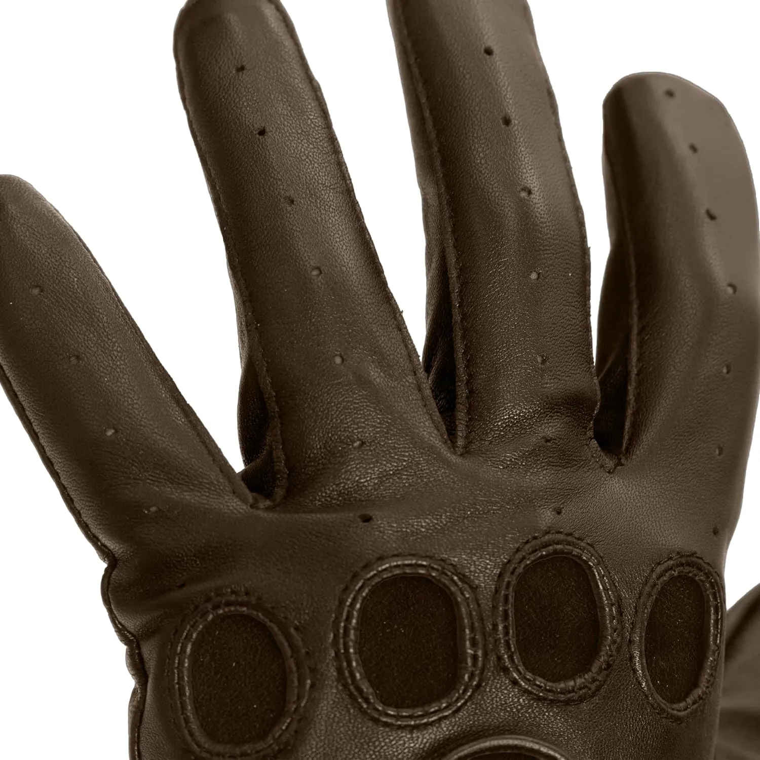 Pratt & Hart Silverstone Men’s Leather Driving Gloves (Unlined) Great for Bikers and Motorcycle Enthusiasts (Sheepskin)