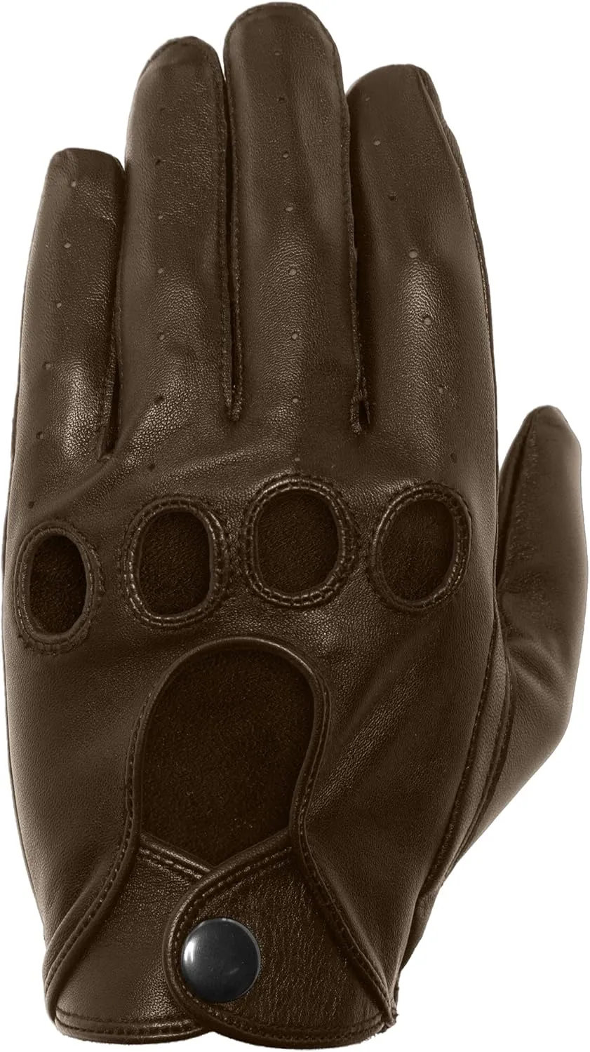 Pratt & Hart Silverstone Men’s Leather Driving Gloves (Unlined) Great for Bikers and Motorcycle Enthusiasts (Sheepskin)