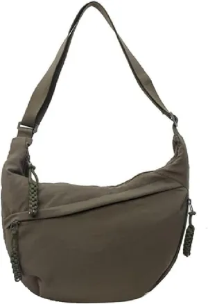 Preferable Crossbody Bag, 2025 New Women's Fashion Plain Color Nylon Crossbody Bags, Crescent Bag Crossbody
