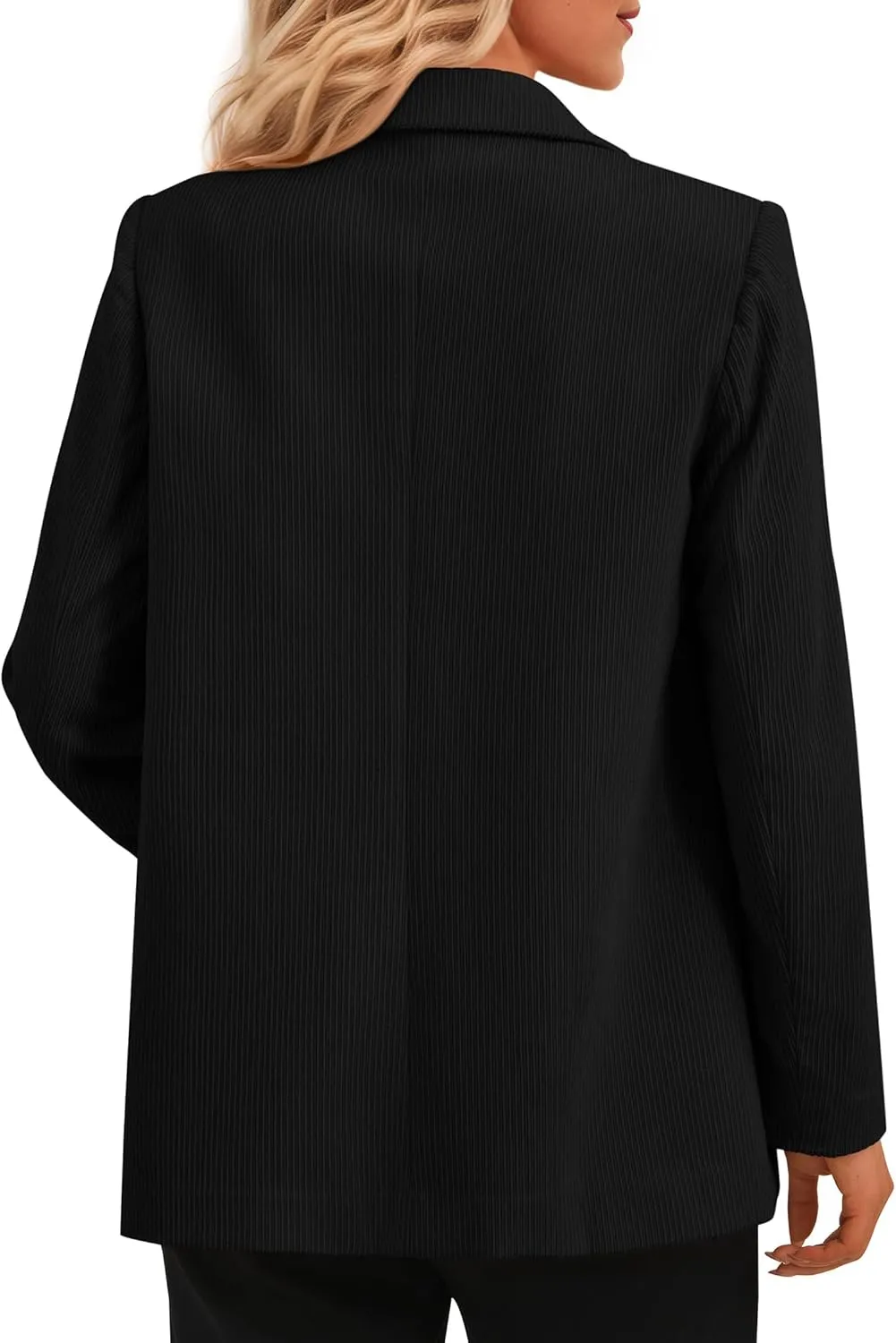PRETTYGARDEN Women's Winter Corduroy Blazers Jackets Dressy Casual Ribbed Long Sleeve Lapel Fashion Work Business Outerwear