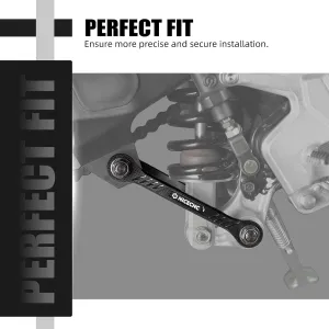 Primary Drive Rear Chain Guide Guard & Lowering Linkage Drop Link Lower Compatible with Yamaha Tenere 700 2019 2020 2021 2022 2023 2024, Chains Protection Cover, Black