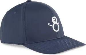 PUMA Golf Men's Standard H8 Golf TECH Cap, DEEP Navy-White Glow