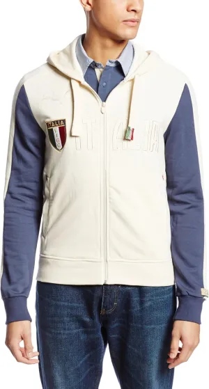 PUMA Men's Italia T7 Full Zip Hoody, Birch, XX-Large