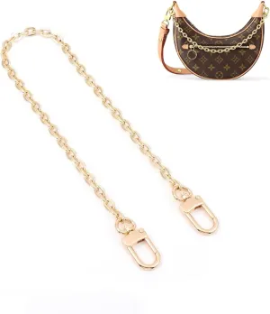 Purse Chain Strap Crossbody Gold Chain Shoulder Bag Replacement Strap with Metal Buckles