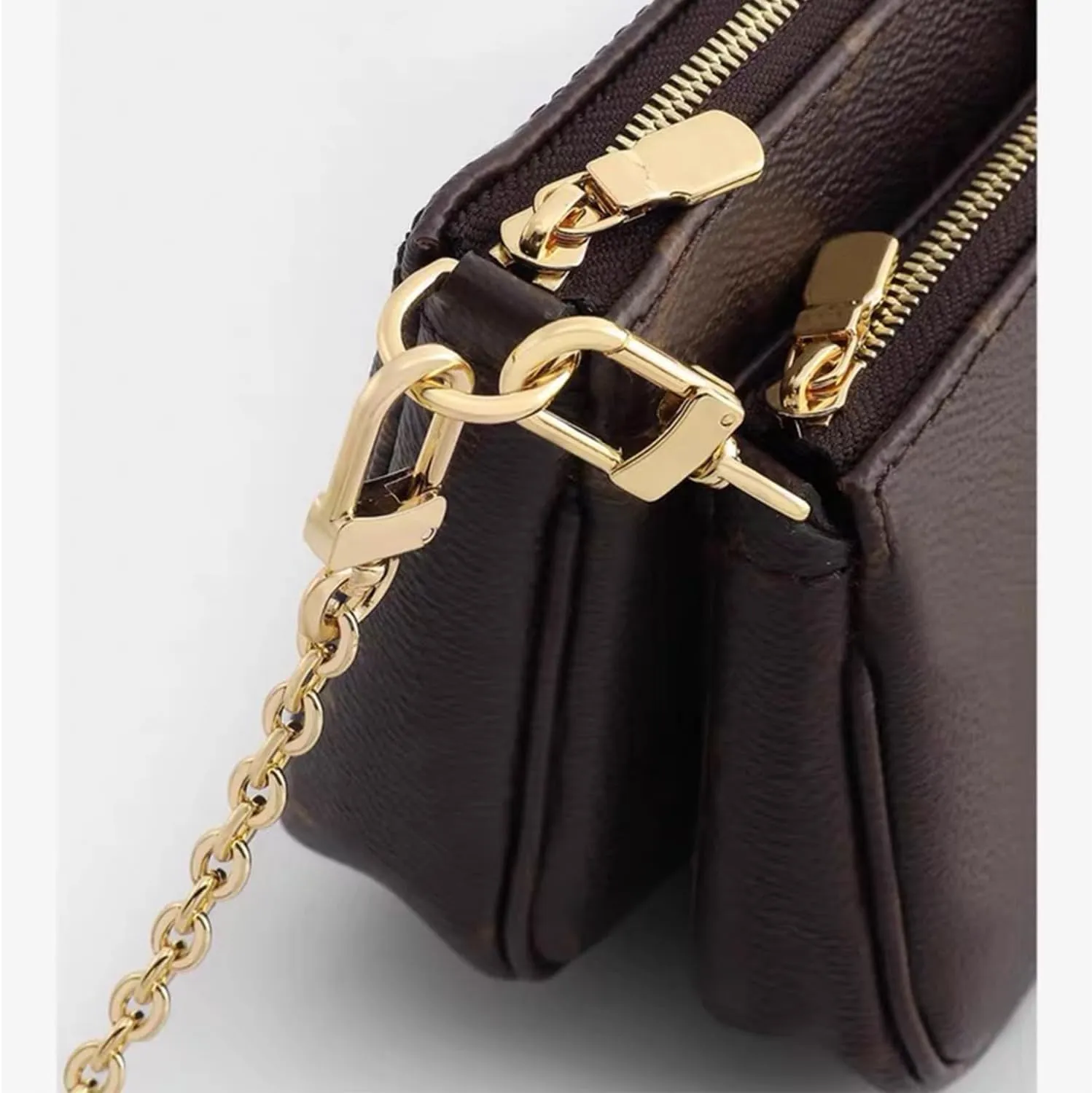 Purse Chain Strap Crossbody Gold Chain Shoulder Bag Replacement Strap with Metal Buckles