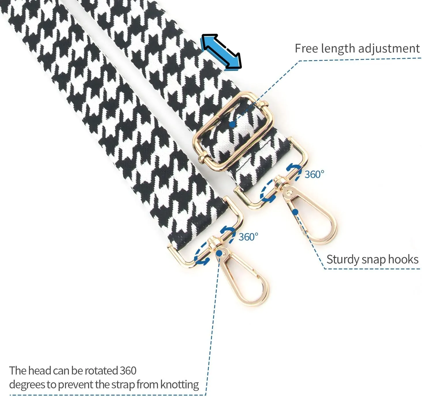 Purse Strap,Replacement Crossbody Shoulder Strap for Handbag…